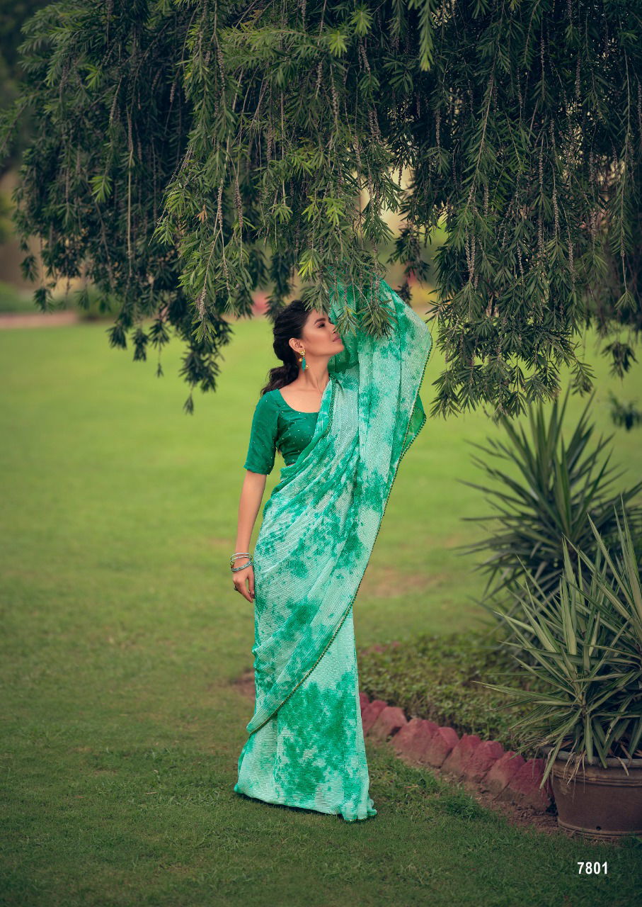 Kashvi Almora Latest Designer Fancy Festive Wear Georgette Saree Collection
